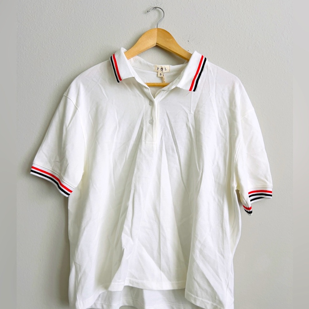 POL Oversized Polo Shirt Classic Sporty Style